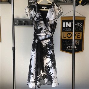 Black and White Flowy Summer Dress